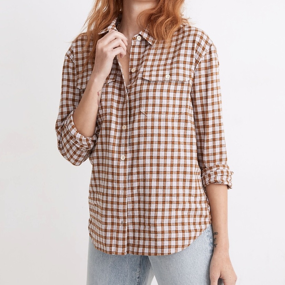 Madewell Flannel Flap-Pocket Button-Up Shirt in Archdale Plaid